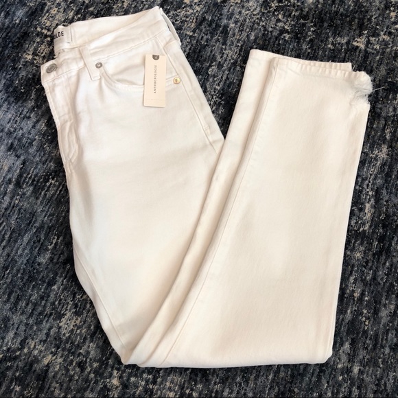 HP! Anthro Agolde High-Rise Slim Straight Jeans NWT - Picture 2 of 7